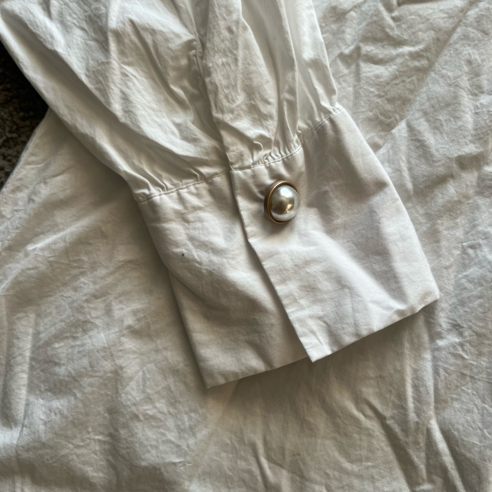 Jason Wu Button Front Minimal Elegance Shirt - image 3